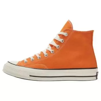 Converse 1970s универсальные повседневные удобные нескользящие износостойкие амортизирующие высокие парусиновые туфли унисекс кроссовки оранжевые A11442C 35