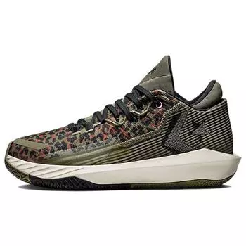 Converse All Star BB Jet Archive Print — Кроссовки унисекс с леопардовым принтом Green Field-Surplus Black 172176C 37.5