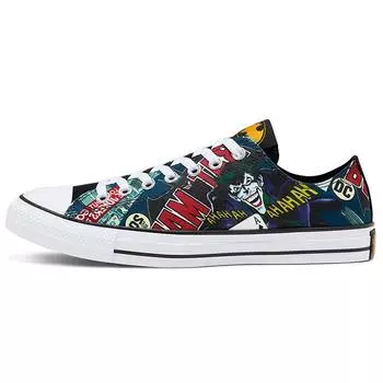 Converse Batman x Chuck Taylor All Star Low 80th Anniversary — мужские кроссовки Joker, разноцветные, белые, черные 167305C