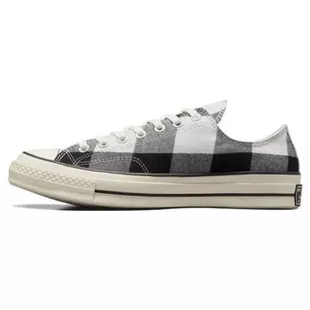Converse Beyond Retro x Chuck 70 Low Upcycled Flannel кроссовки унисекс Black Grey Pristine A05313C 44
