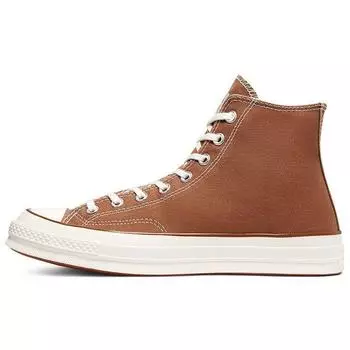 Converse Carhartt WIP x Chuck 70 High Hamilton Коричневые унисекс кроссовки Egret 169220C 41