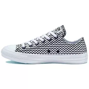 Converse Чак Тейлор All Star Mission-V Low White (Женский) Женские кроссовки Converse-Black-White 565367C