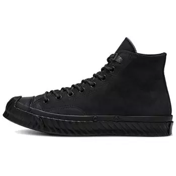 Converse Chuck 70 1970-е годы HI Флис Удобные и Универсальные Высокие парусиновые Унисекс Черный Воин 36.5