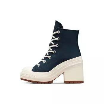 Converse Chuck 70 De Luxe Heel High Obsidian Женские кроссовки Синий Белый Черный A07565C 41