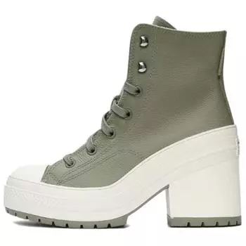 Converse Chuck 70 De Luxe Heel Platform High Water Repellent - Light Field Surplus Men Sneakers Green Egret A10378C 36.5