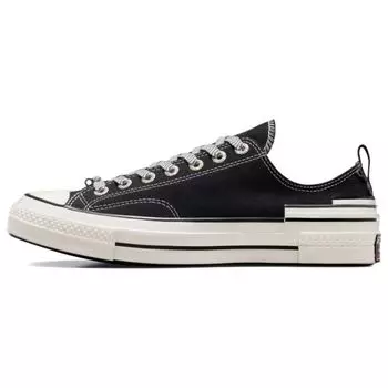 Converse Chuck 70 Hacked Heel Low Черные светоотражающие кроссовки унисекс Dark-Moth Egret A07984C 36