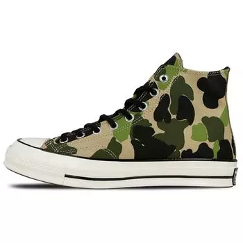 Converse Chuck 70 Hi Archive Prints - Кроссовки унисекс с камуфляжным принтом Green Candied-Ginger Piquan 163407C 35