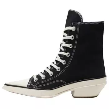Converse Chuck 70 Hi De Luxe Pointed Black White Women Sneakers A13016C 37.5
