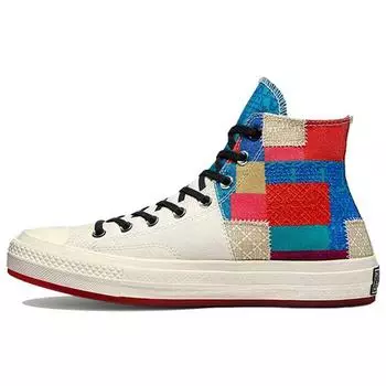Converse Chuck 70 High Chinese New Year - Кроссовки унисекс в стиле пэчворк Кремовая цапля Чили-Красный 170565C 35
