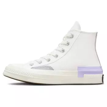 Converse Chuck 70 High Color Pop Layers Женские кроссовки Кремовый винтажно-белый сланцево-сиреневый A03735C 35