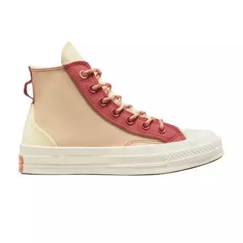 Converse Chuck 70 High Colorblock Overlay - Кроссовки унисекс с ревеневым пирогом Коричневые Orange-Haven A05128C 40