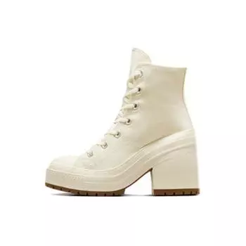 Converse Chuck 70 High De Luxe Heel Egret Мужские кроссовки Кремово-черные A05348C 41
