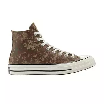 Converse Chuck 70 High Digi Camo - Кроссовки унисекс коричневые песочно-травяной 170380C 35