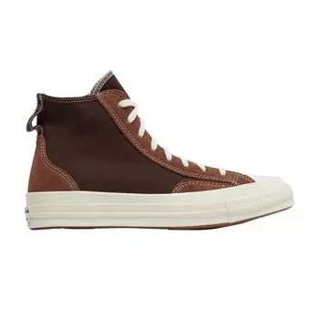 Converse Chuck 70 High Final Club - Кроссовки унисекс Dark Root Коричневые Dark-Roast Egret 173196C 36