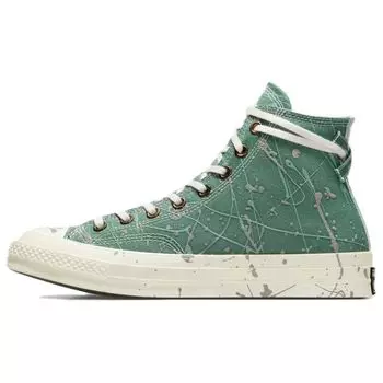 Converse Chuck 70 High Paint Splatter - Кроссовки унисекс Admiral Elm Green Herby Egret A06540C 35