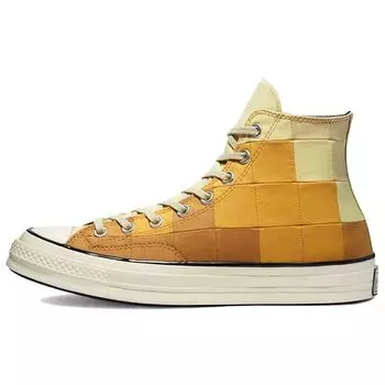 Converse Chuck 70 High Plant Color Patchwork - Кроссовки унисекс Gravel Egret Оранжевый Черный 170683C 44