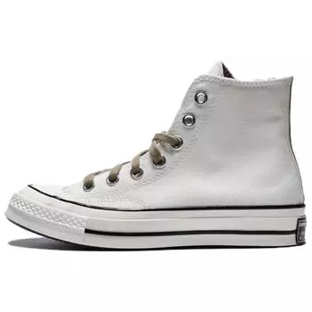 Converse Chuck 70 High Подкладка «Гусиная лапка» - Egret Swamp Core Унисекс Кроссовки Крем Last-Straw A13290C 37