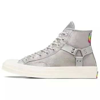 Converse Кроссовки унисекс Chuck 70 High Pride 2024 Silver Egret Chaos-Fuschia A10214C 36