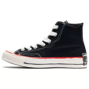 Converse Chuck 70 High Sketch - черные унисекс кеды белые красные A09139C 35
