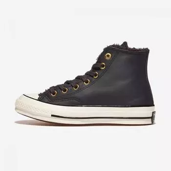 Converse Chuck 70 Leather Fur Sherpa Vamp Fire High A12444c Vamp Pyre Egret Black 220