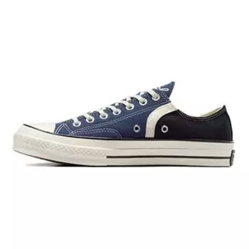 Converse Chuck 70 Low Archival Stripes - Кроссовки унисекс темно-синие, черные, винтажно-белые A07443C 36