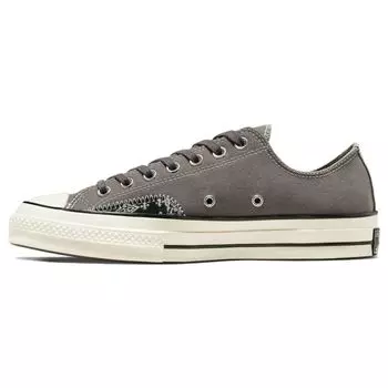 Converse Chuck 70 Low Crafted Ollie Patch - Origin Story Серые кроссовки унисекс Black Egret A04501C 36.5