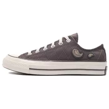 Converse Chuck 70 Low Неподвластная времени графика Унисекс Кроссовки Коричневый Engine-Stone Nightfall-Grey A02773C 45