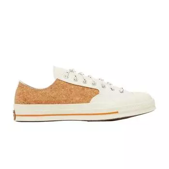 Converse Chuck 70 Low Summer Daze — пробковые кроссовки унисекс кремового цвета Egret Gum 170855C 46.5