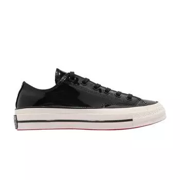 Черные лакированные кроссовки унисекс Converse Chuck 70 Ox Цвет слоновой кости 162438C 36.5