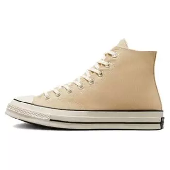 Converse Chuck 70 Vintage Canvas High Oat Milk Кроссовки унисекс Коричневые Egret Черные A03446C 35