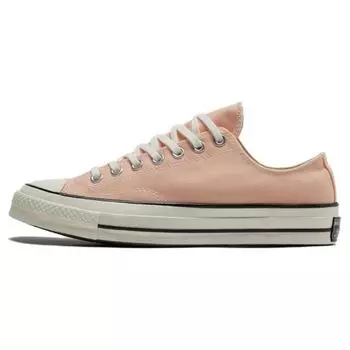 Converse Chuck 70 Vintage Canvas Low Cheeky Коралловые кроссовки унисекс Pink Egret Black A03448C 35