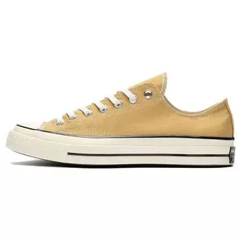 Converse Chuck 70 Vintage Canvas Low Dunescape Кроссовки унисекс Коричневые Egret Черные A04593C 35
