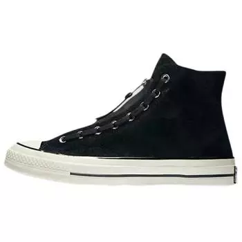 Converse Chuck Taylor All Star 70 Zip High Черные Унисекс Кроссовки Egret 159756C 36.5