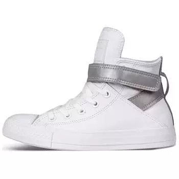 Converse Chuck Taylor All Star Brea светоотражающие высокие белые серебристые женские кроссовки 553423C 41.5