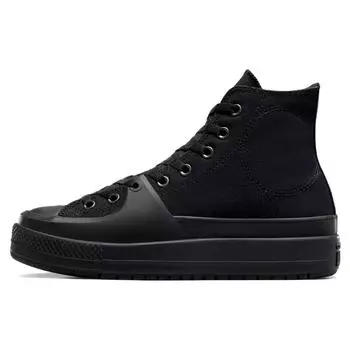 Converse Chuck Taylor All Star Construct High Mono Canvas - кроссовки унисекс тройного черного цвета A06888C 37