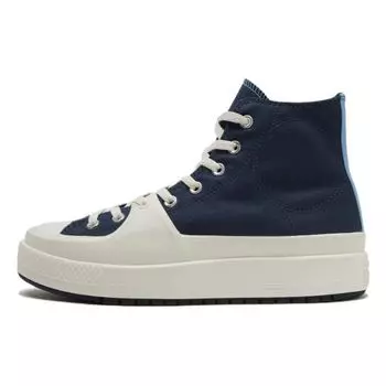 Converse Chuck Taylor All Star Construct High Sport Remastered — темно-синие кроссовки унисекс сине-голубые Egret A04521C 35