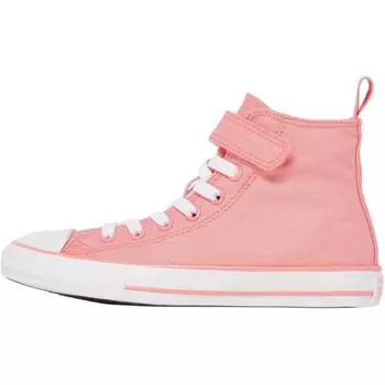 Converse Chuck Taylor All Star Easy-On High PS Iridescent Kids Sneakers Pink Lawn-Flamingo White A03584F 34