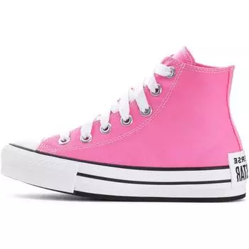 Converse Chuck Taylor All Star EVA Lift Platform High GS Sketch - розовые детские кроссовки белые черные A08468F 37