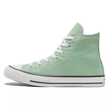 Converse Chuck Taylor All Star Hi Классические Универсальные Нескользящие Прочные Высокие Кеды из Канваса Унисекс Мятно-зеленый 170465C 35
