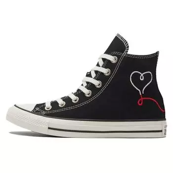 Converse Chuck Taylor All Star High Made with Love - Кроссовки унисекс черные Vintage-White Egret 171158C 36.5