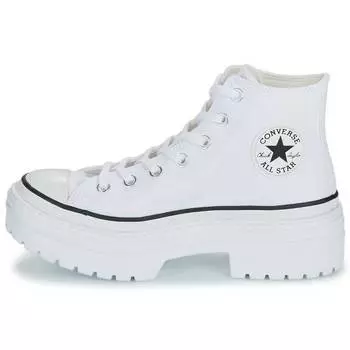 Converse Chuck Taylor All Star кроссовки на платформе с выступами, белые, черные, женские, Egret A10364C 37