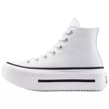 Converse Chuck Taylor All Star Lift Double Stack High Белые Черные Унисекс Кроссовки A12976C 36.5