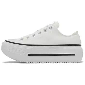 Converse Chuck Taylor All Star Lift Double Stack Low Белые Черные Унисекс Кроссовки A15491C 37