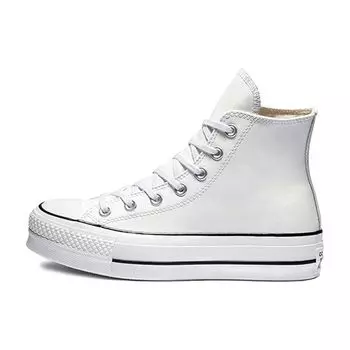 Converse Chuck Taylor All Star Lift High Белые женские кроссовки Черные 561676C