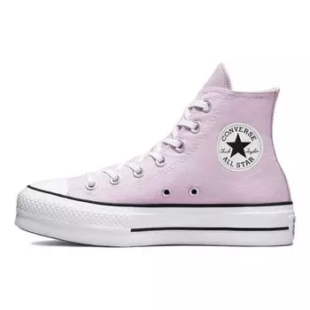 Converse Chuck Taylor All Star Lift Platform, сезонный цвет - бледно-аметистовый, женские кроссовки, фиолетовый, белый, черный A01178F 36.5