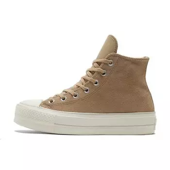 Converse Chuck Taylor All Star Lift Platform High Nomad Женские кроссовки цвета хаки Светло-коричневый Desert-Sand Egret A03250C 41.5