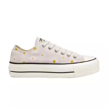 Converse Chuck Taylor All Star Lift Platform Low Camp - Женские кроссовки Daisies Розовый Белый Черный 568934C