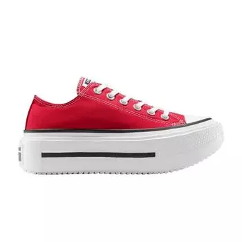 Converse Chuck Taylor All Star Lift Платформа Double Stack Низкие Красные Унисекс Кроссовки Черные Белые A16515C 38