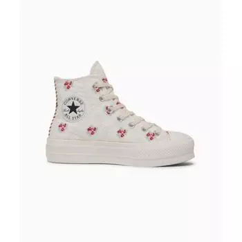 Converse Chuck Taylor All Star Lift Rose вышивка крестом винтаж белый A13659c 220