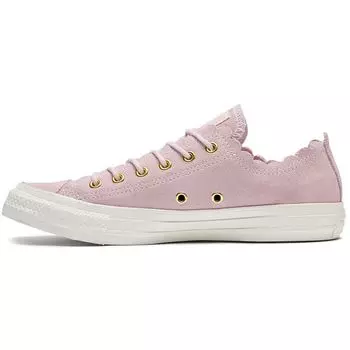 Converse Chuck Taylor All Star Low Frilly Thrills Розовые женские кроссовки из пены Gold Erget 563416C
